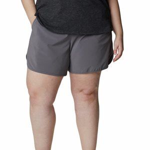 Columbia Womens City Gray Omni-Shield Bogata Bay Stretch Shorts Plus Size 3X NWT